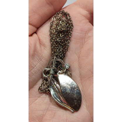 Whimsical Fairycore Leaf Charm Toggle Necklace