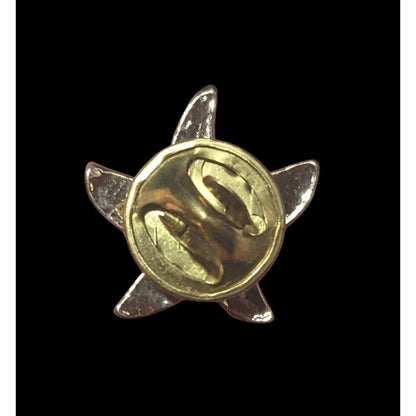 Nautical Mermaidcore Minimalist Silver Tone Starfish Lapel Pin