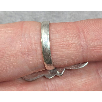 Victorian Style Rutilated Quartz Sterling Silver Statement Ring Size 7