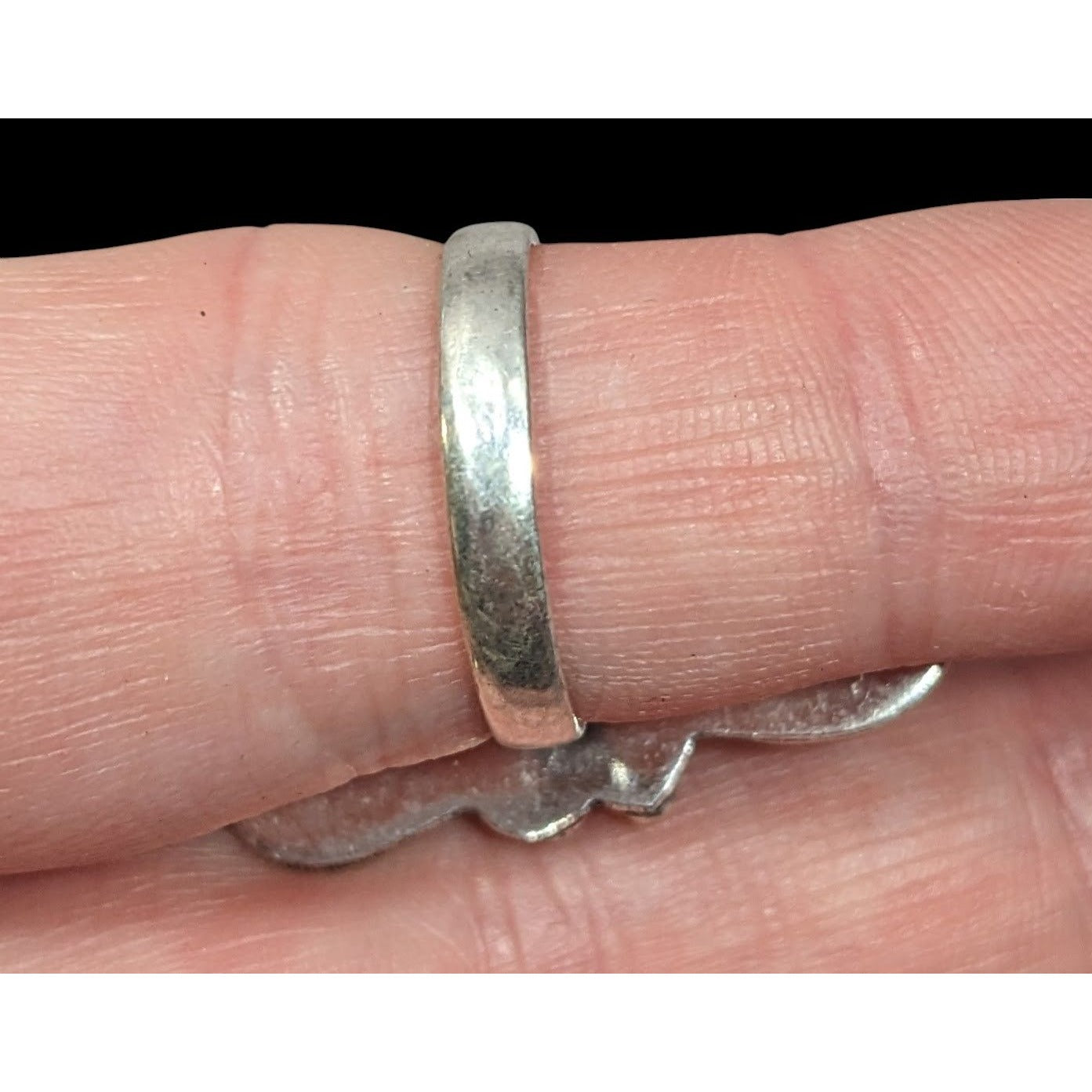 Victorian Style Rutilated Quartz Sterling Silver Statement Ring Size 7