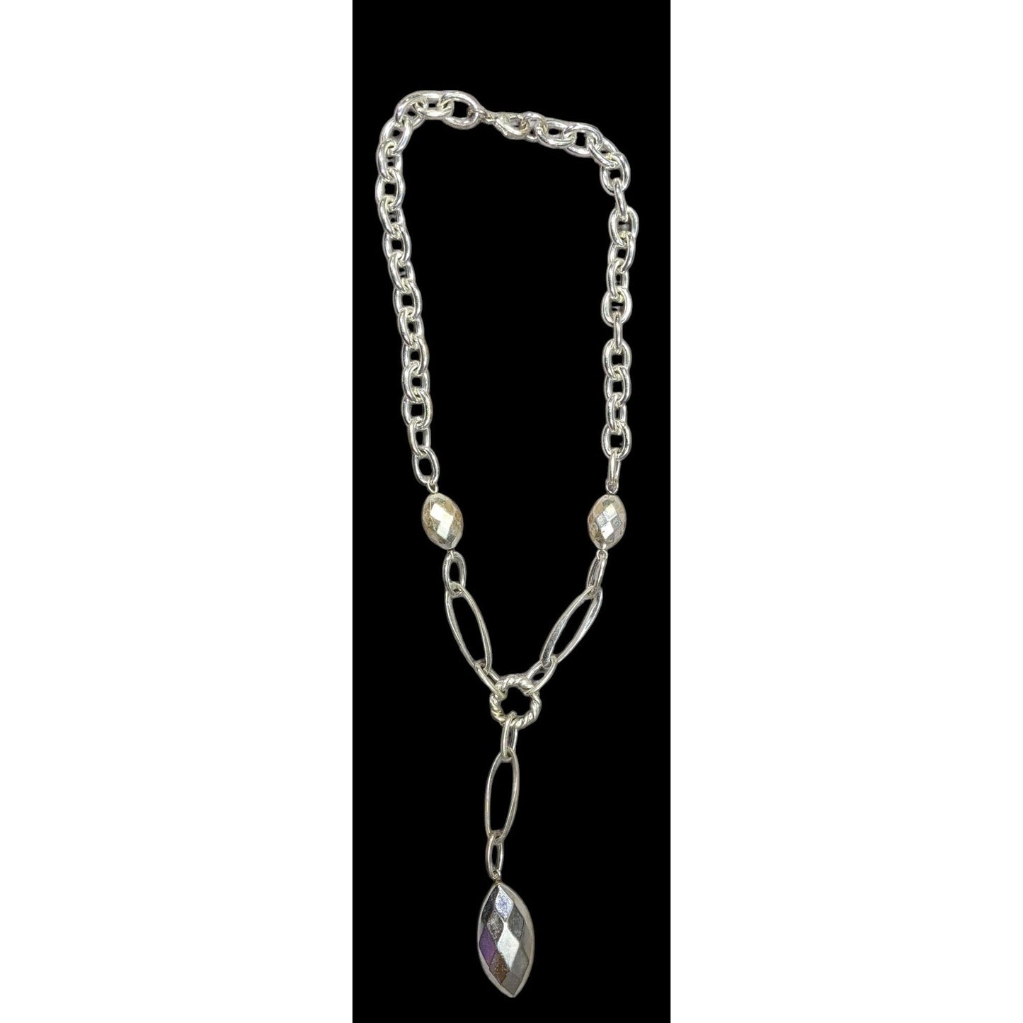 Chunky Glam Silver Tone & Statement Necklace