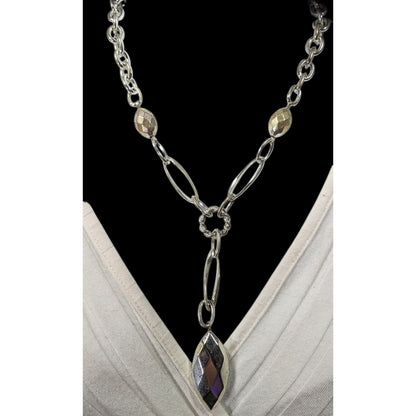 Chunky Glam Silver Tone & Statement Necklace