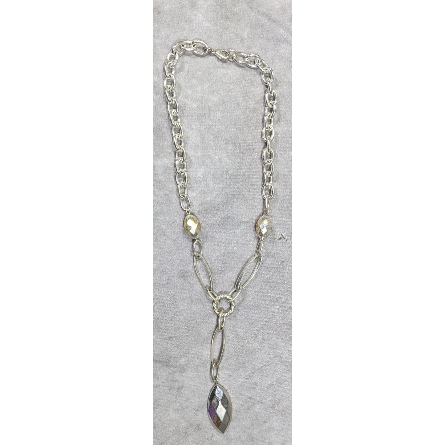 Chunky Glam Silver Tone & Statement Necklace