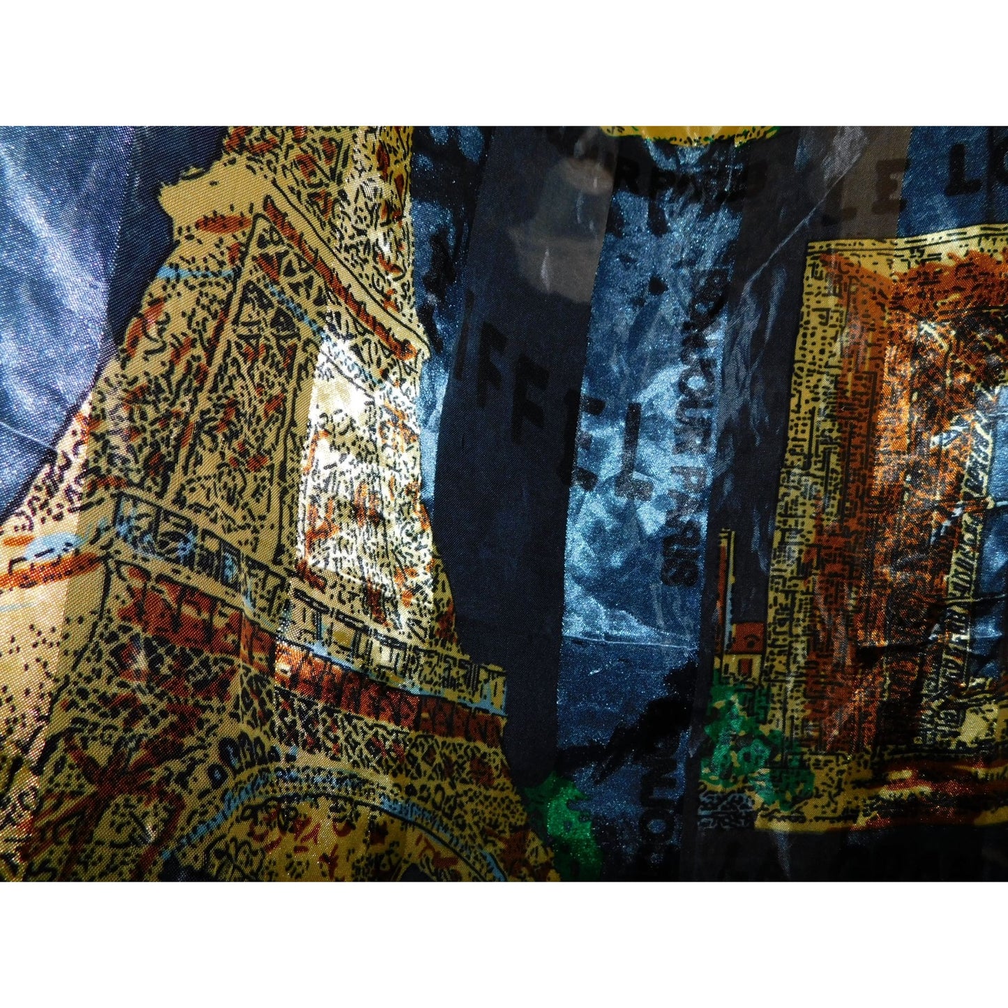 Welcome To Paris Striped Lightweight Sheer Scarf