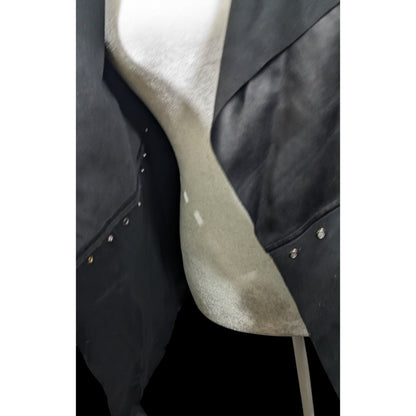 Cliche Gothic Faux Suede Grommet Accent Cardigan