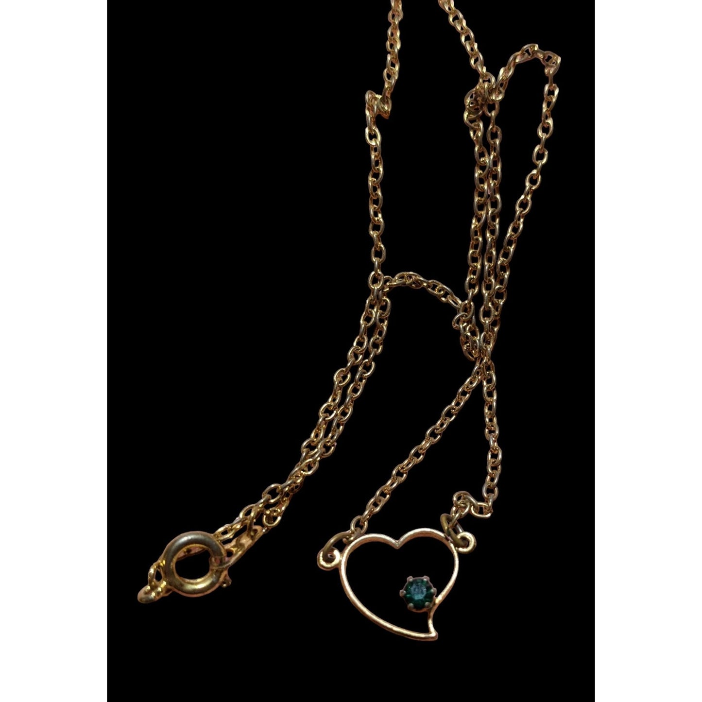 Minimalist Gold Open Heart Necklace