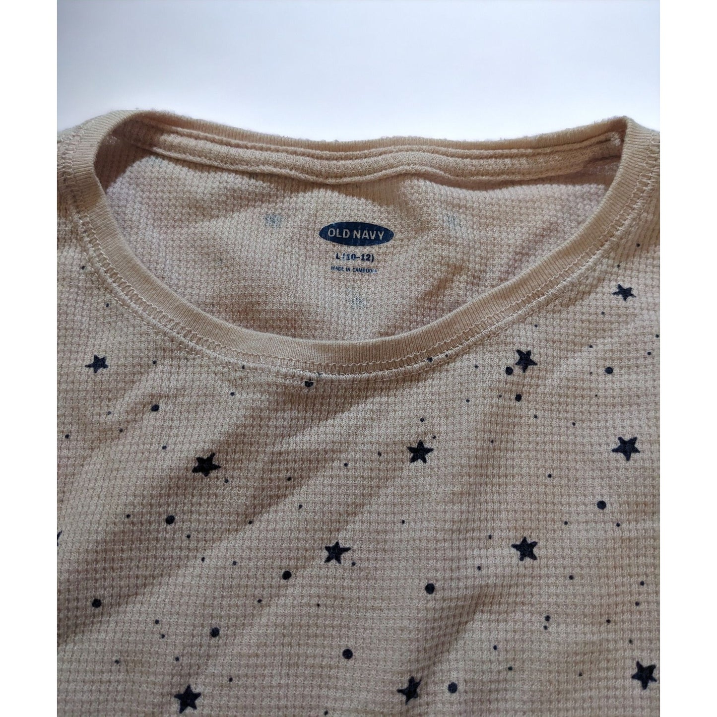 Old Navy Pink And Black Star Thermal