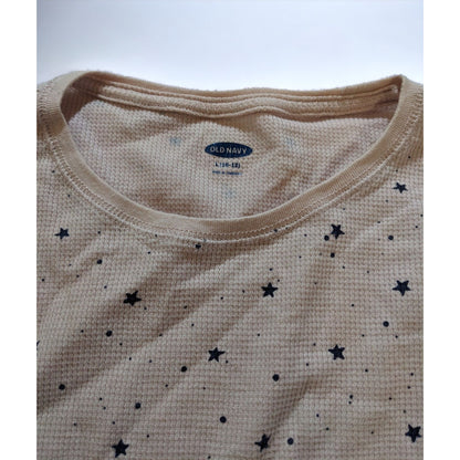 Old Navy Pink And Black Star Thermal