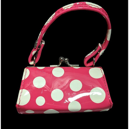 Pink White Polka Dot Mini Bag