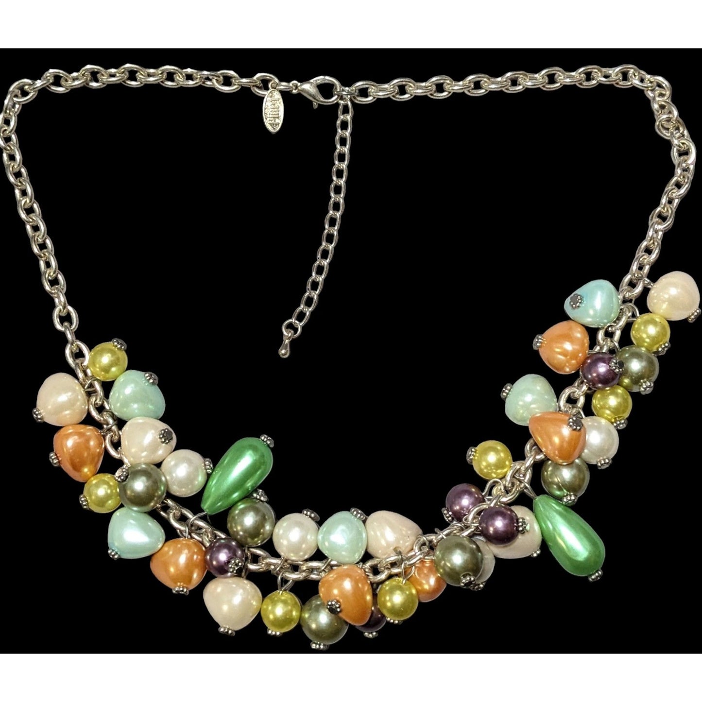 Pier 1 Imports Pastel Pearl Cluster Necklace