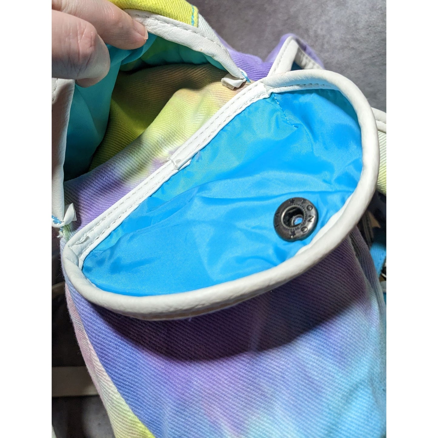 Candies Rainbow Tie Dye Glitter Strap Backpack