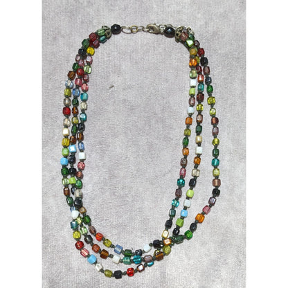 Rainbow Multilayer Glass Necklace