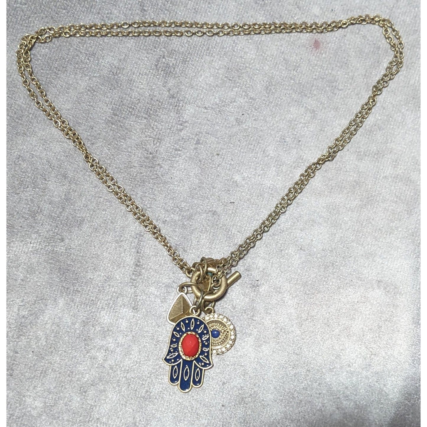 Alan West Vintage America Hamsa Charm Necklace