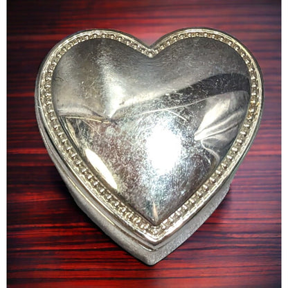 Things Remembered Silver Heart Trinket Box