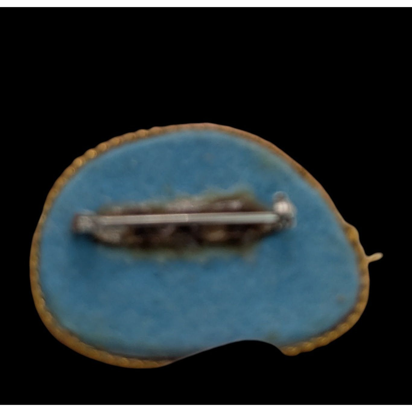 Handmade Victorian Style Upcycled Glasses Lens Brooch With Painted Scene Of Woman & Child By Pond