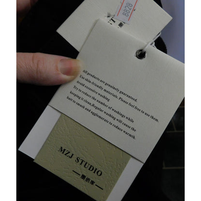 MZJ Studio Black Jeans With Checkered Accents