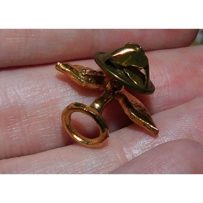 Camco Vintage Halo And Wings Pin Gold Tone