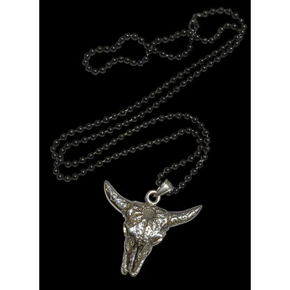 Chisel Stainless Steel Bull Head Necklace