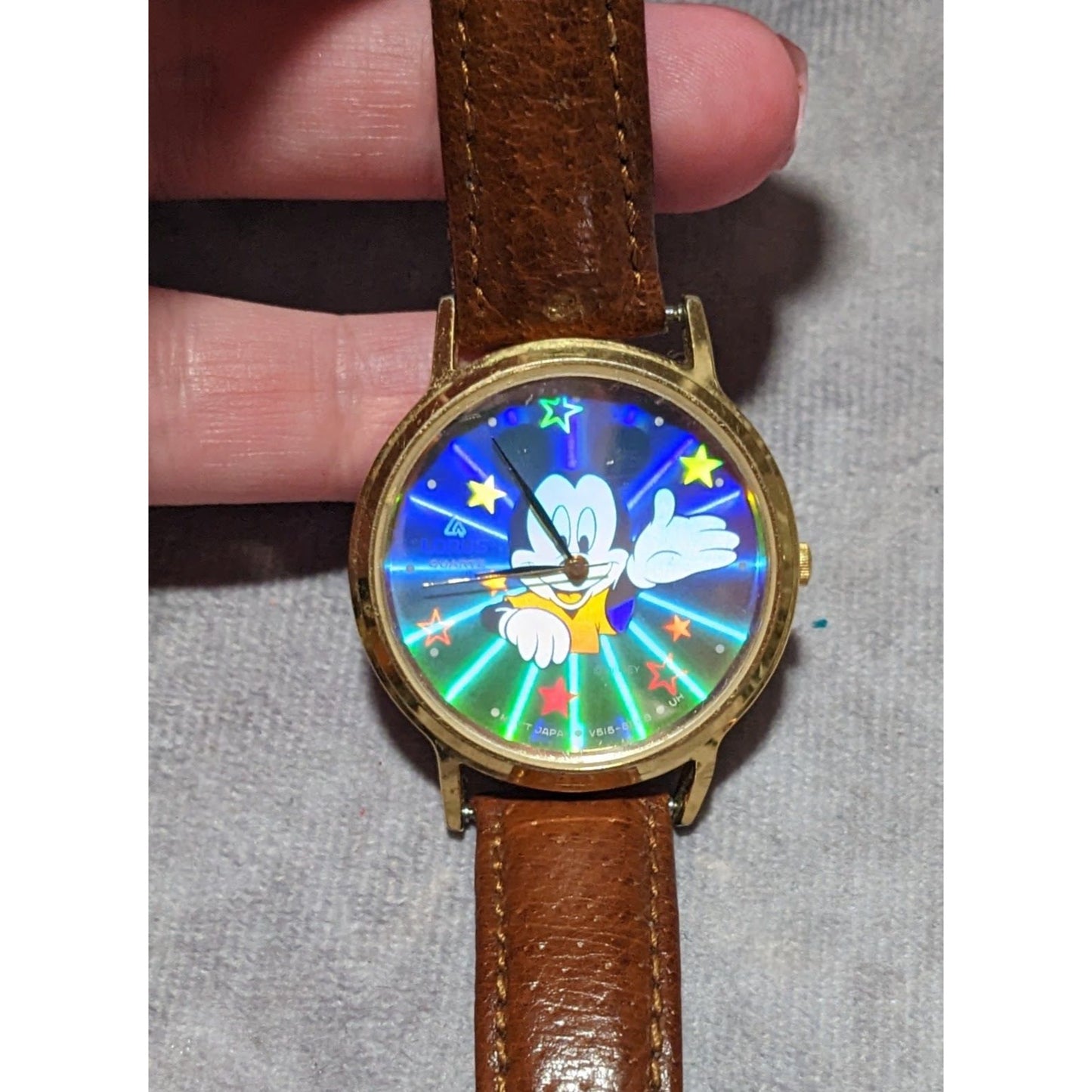 Vintage Lorus Holographic Collectible Mickey Watch