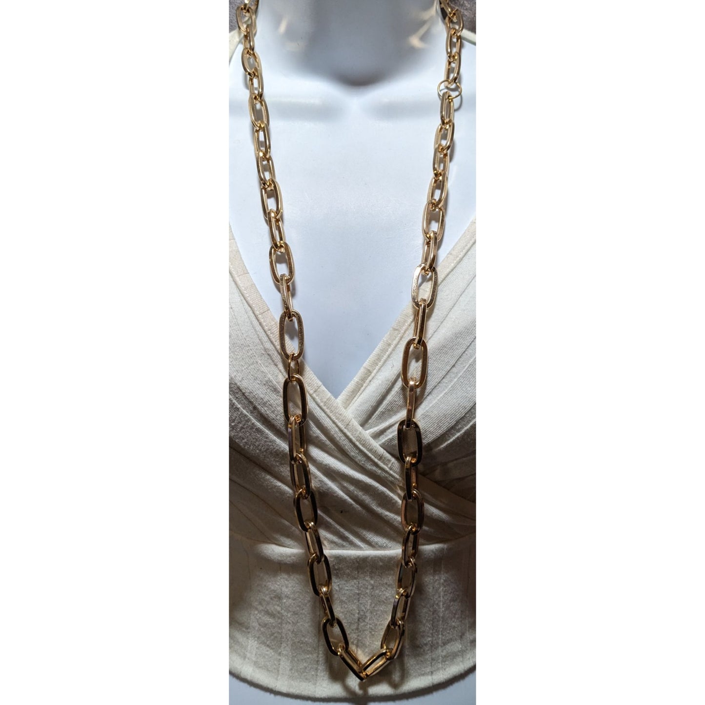 Glam Large Link Heavy Gold Chain Necklace