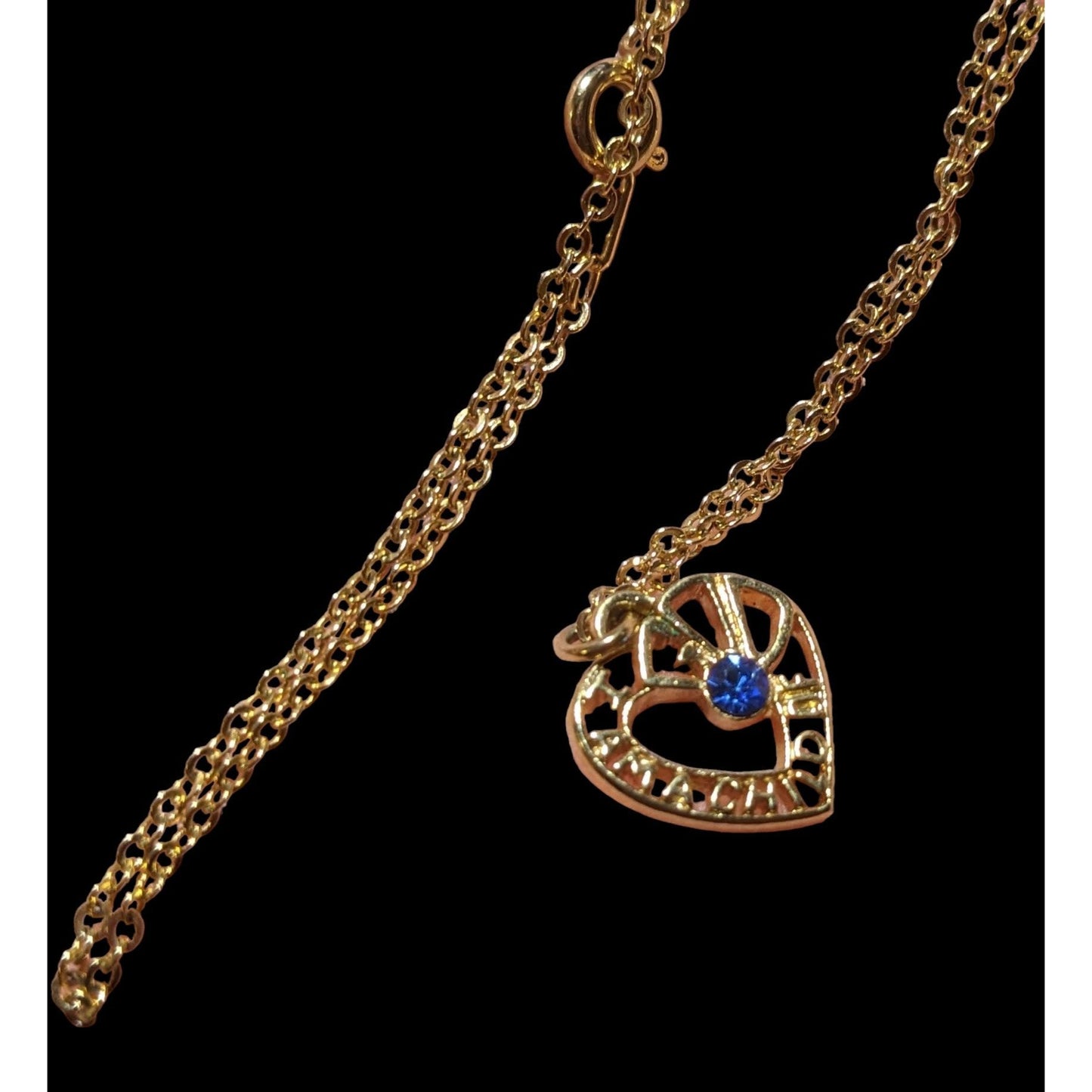 Gold Heart Child Of God Pendant Necklace