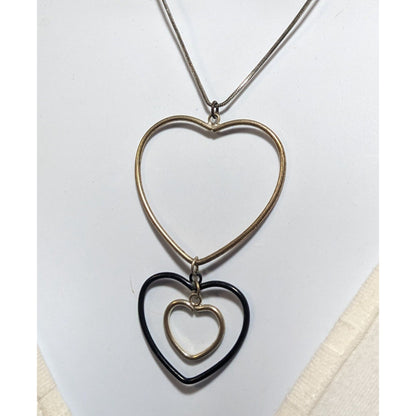Modern Triple Heart Necklace