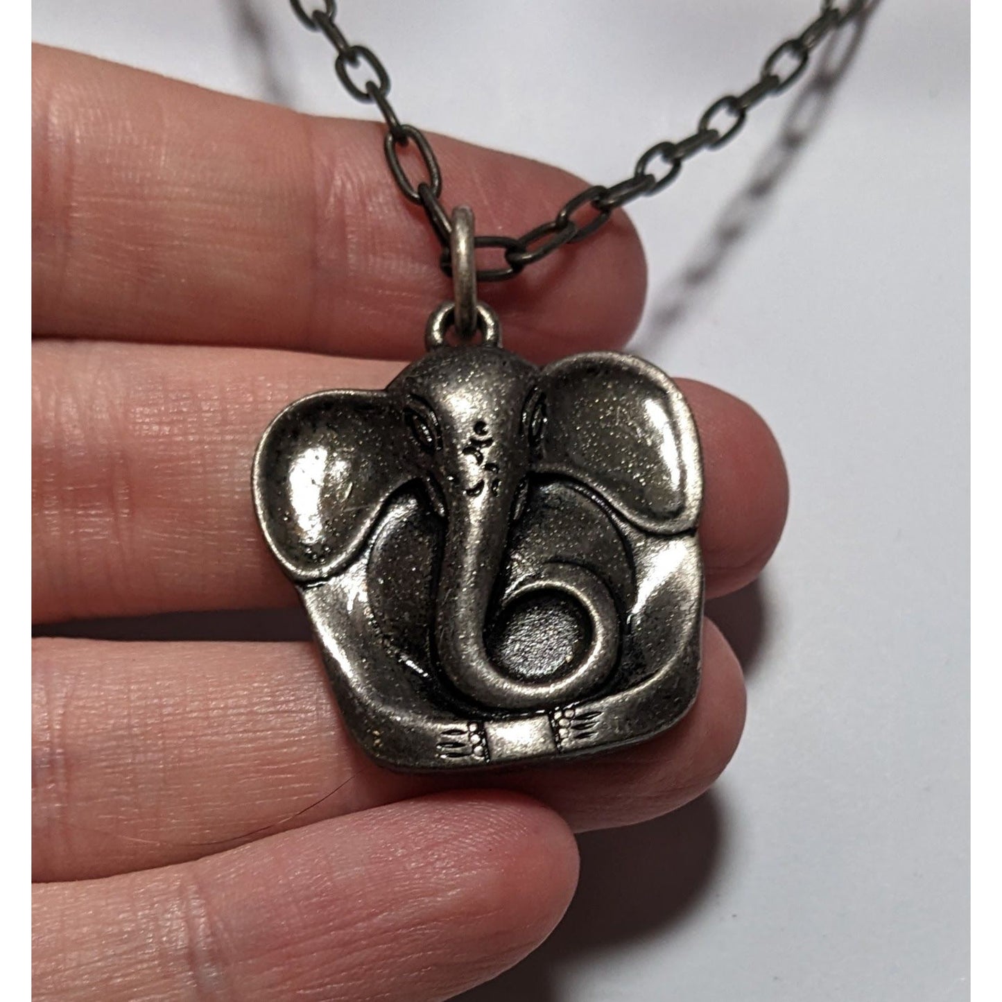 Axcess Liz Claiborne Silver Elephant Necklace