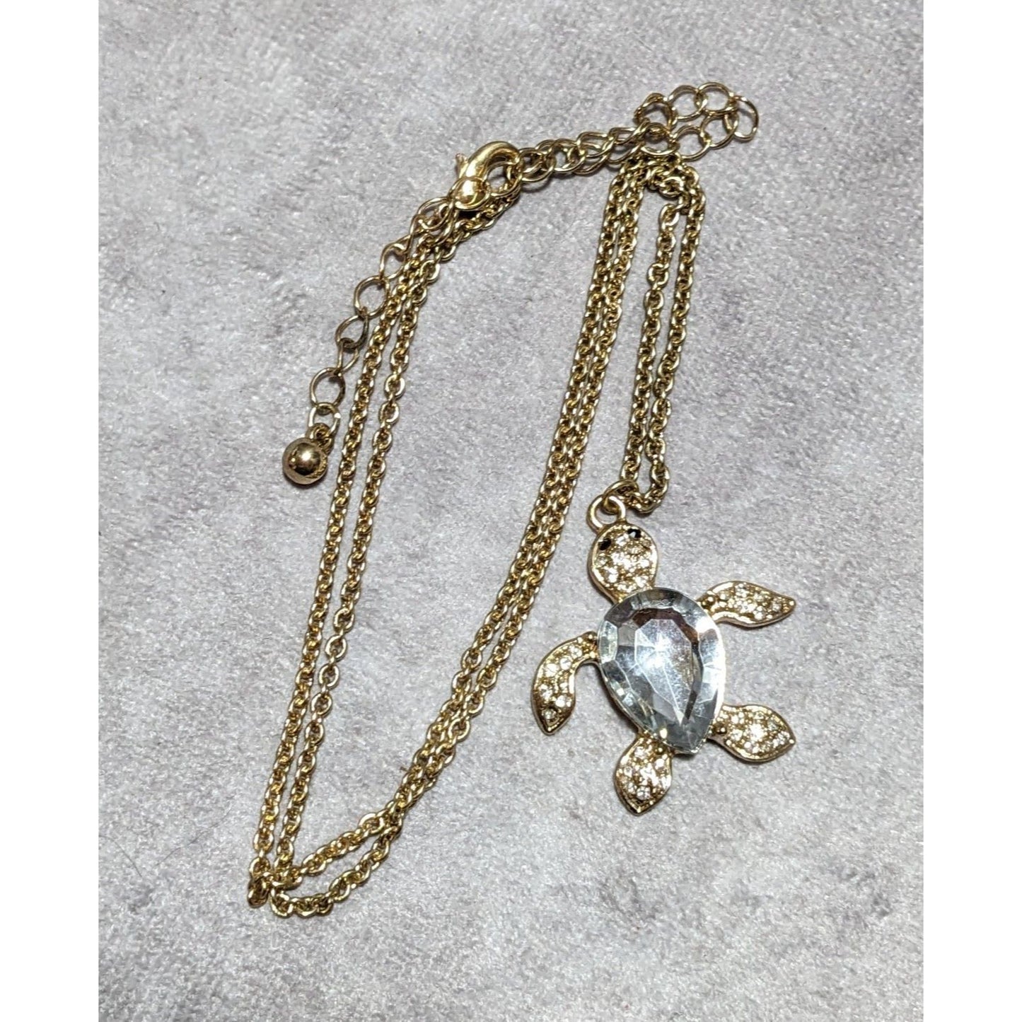 Gemmed Sea Turtle Necklace