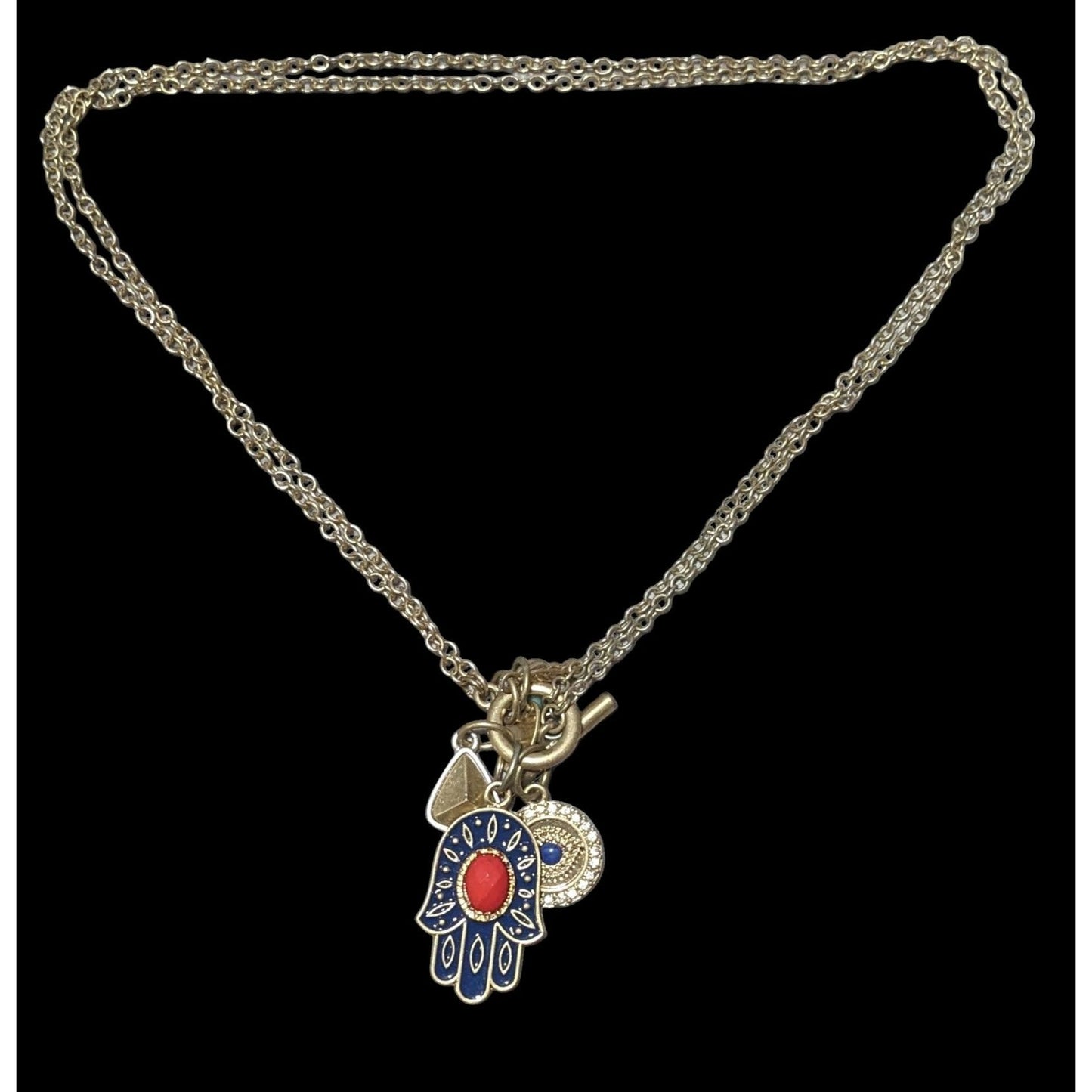 Alan West Vintage America Hamsa Charm Necklace