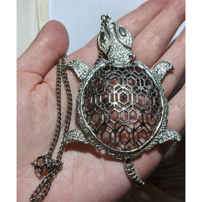 Vintage Articulated Turtle Necklace