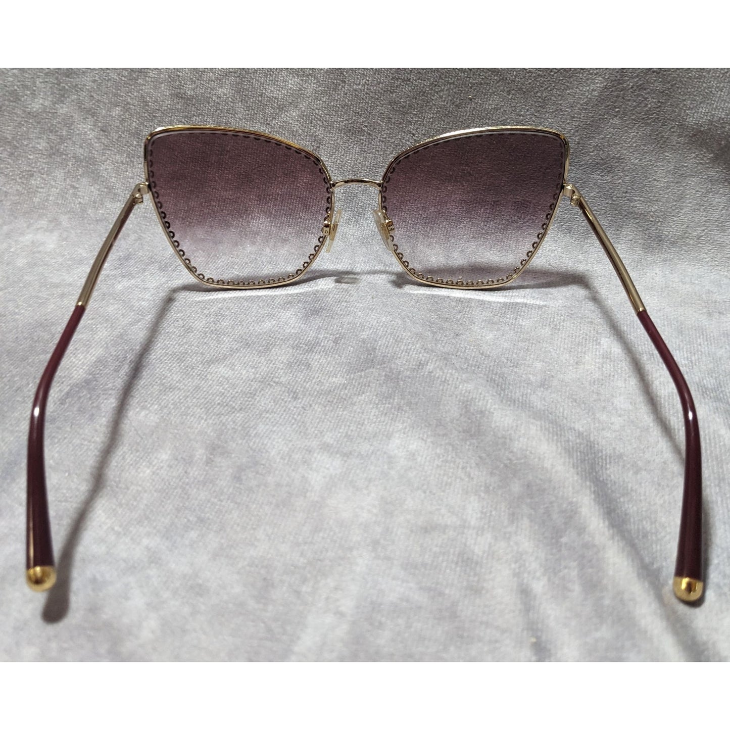 Dolce & Gabbana Gold Plum Gradient Cateye Sunglasses
