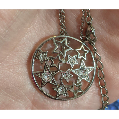 Whimsical Crystal Starburst Pendant Necklace