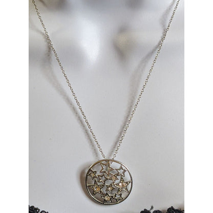 Whimsical Crystal Starburst Pendant Necklace