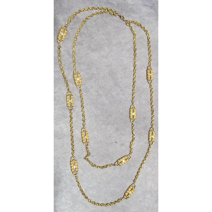 Vintage Camrose & Kross Jackie Kennedy Gold Paperclip Necklace