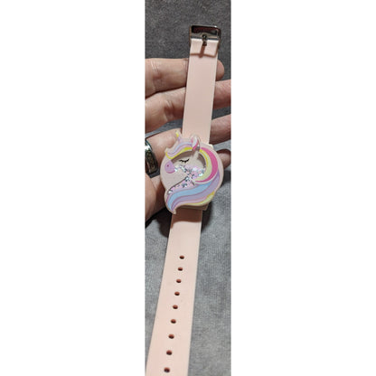 Pink Unicorn Glitter Watch