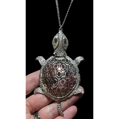 Vintage Articulated Turtle Necklace