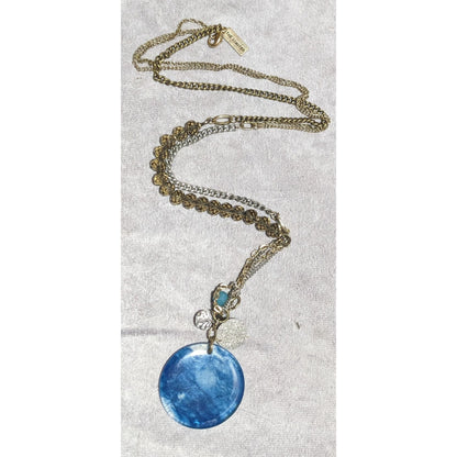 The Limited Smoky Blue Pendant Charm Necklace