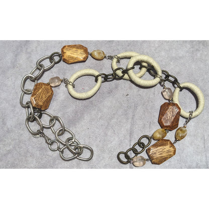 Chico's Earthy Bohemian Statement Necklace