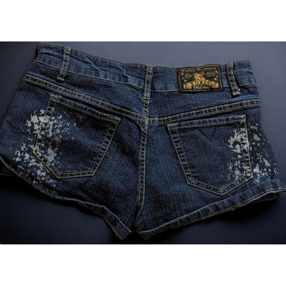 Toxic Bleach Splatter Jean Shorts