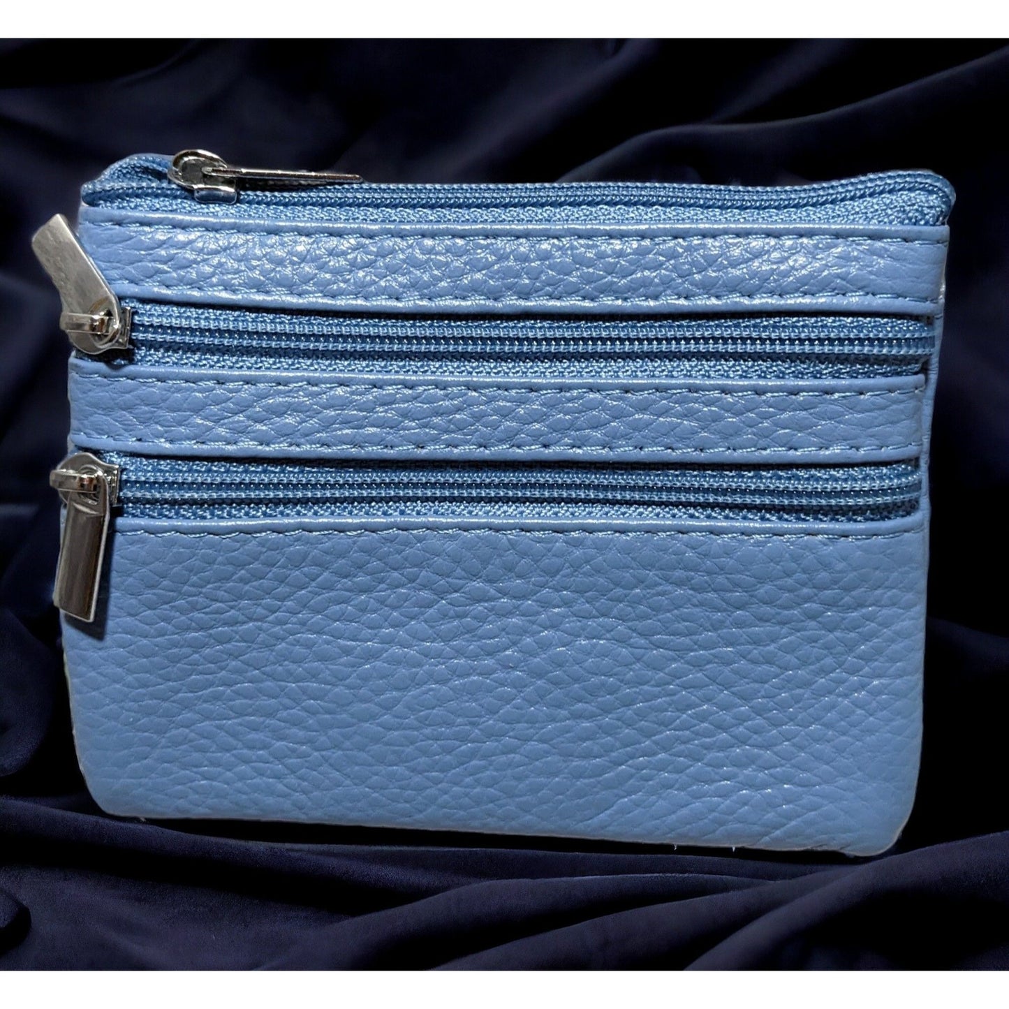 Cynure Blue Zipper Pouch