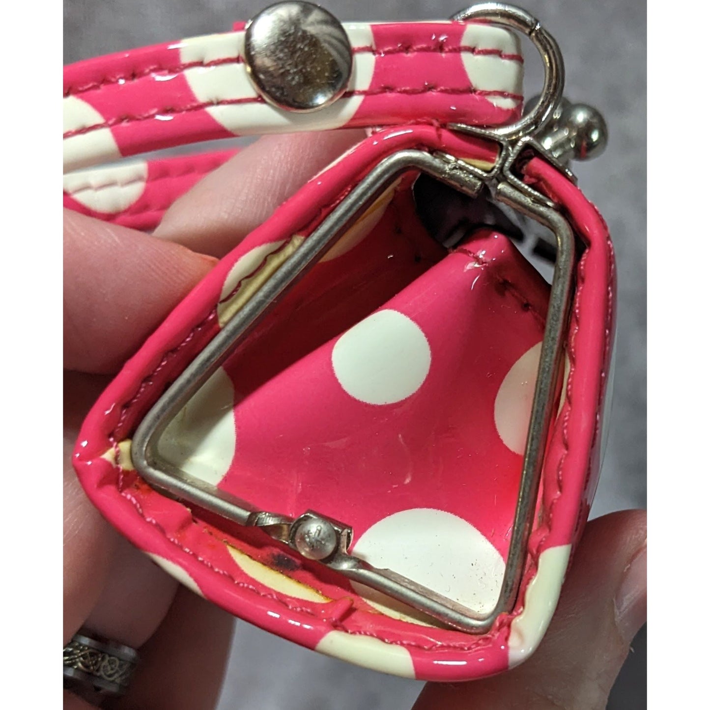 Pink White Polka Dot Mini Bag