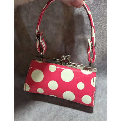 Pink White Polka Dot Mini Bag