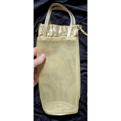 Reusable Ribbed Fabric Wine Gift Bag