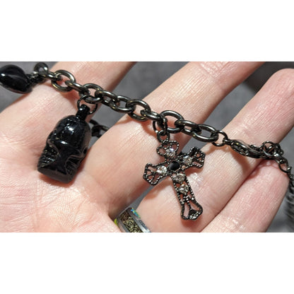 Glam Goth Charm Bracelet