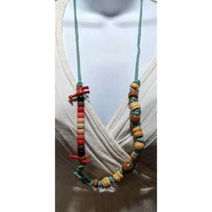 Handmade Rainbow Beaded Animal  Necklace