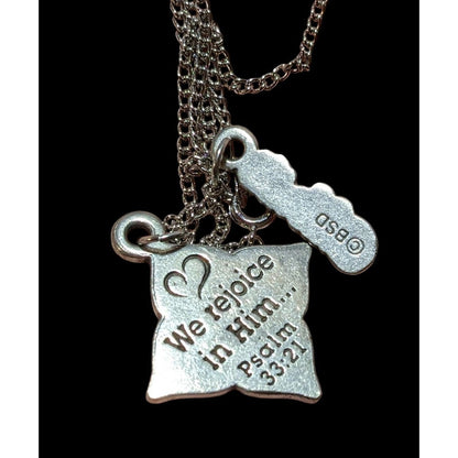 Religious Celebrate Engraved Pendant Necklace