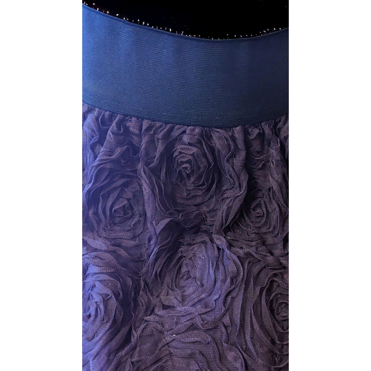 Stooshy Purple Rose Mini Skirt
