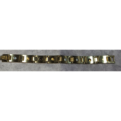 Retro PGA Golf Tour Power 24K Gold Plated Link Bracelet Sport Luxe Jewelry