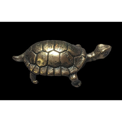 Vintage Honeck Brass Turtle Figurine