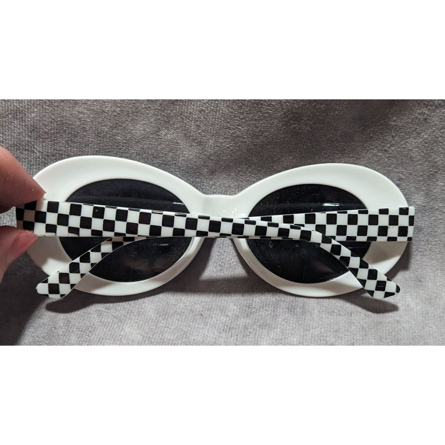 Retro Checkered Sunglasses